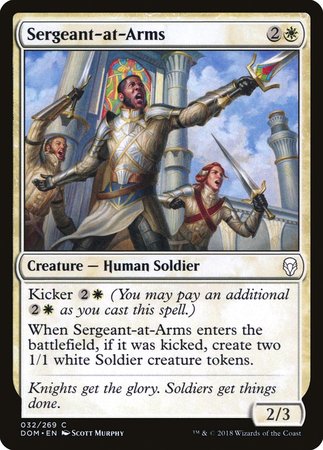 Sergeant-at-Arms [Dominaria] | Jomio and Rueliete's Cards and Comics