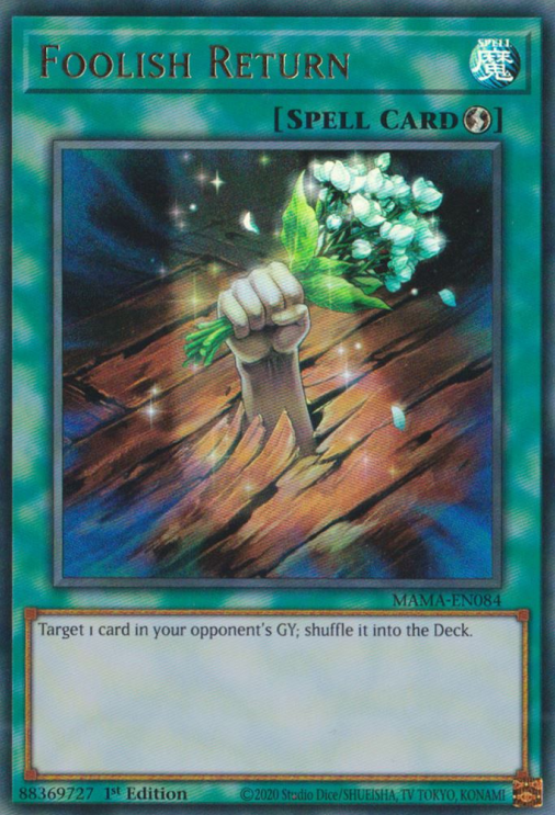 Foolish Return [MAMA-EN084] Ultra Rare | Jomio and Rueliete's Cards and Comics