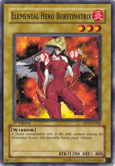 Elemental Hero Burstinatrix [DP1-EN002] Common | Jomio and Rueliete's Cards and Comics