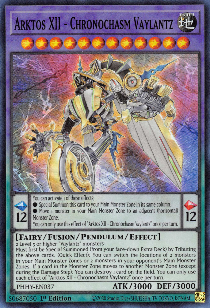 Arktos XII - Chronochasm Vaylantz [PHHY-EN037] Super Rare | Jomio and Rueliete's Cards and Comics