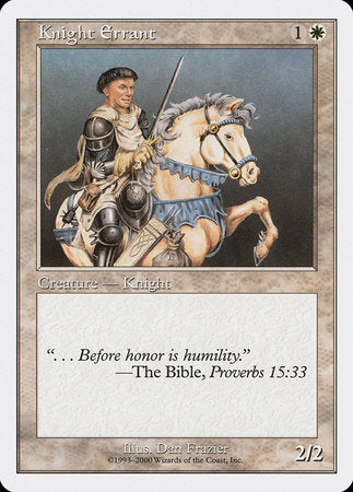 Knight Errant [Starter 2000] | Jomio and Rueliete's Cards and Comics
