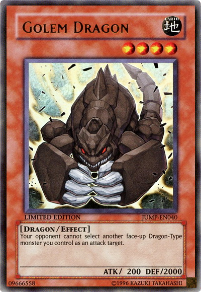 Golem Dragon [JUMP-EN040] Ultra Rare | Jomio and Rueliete's Cards and Comics
