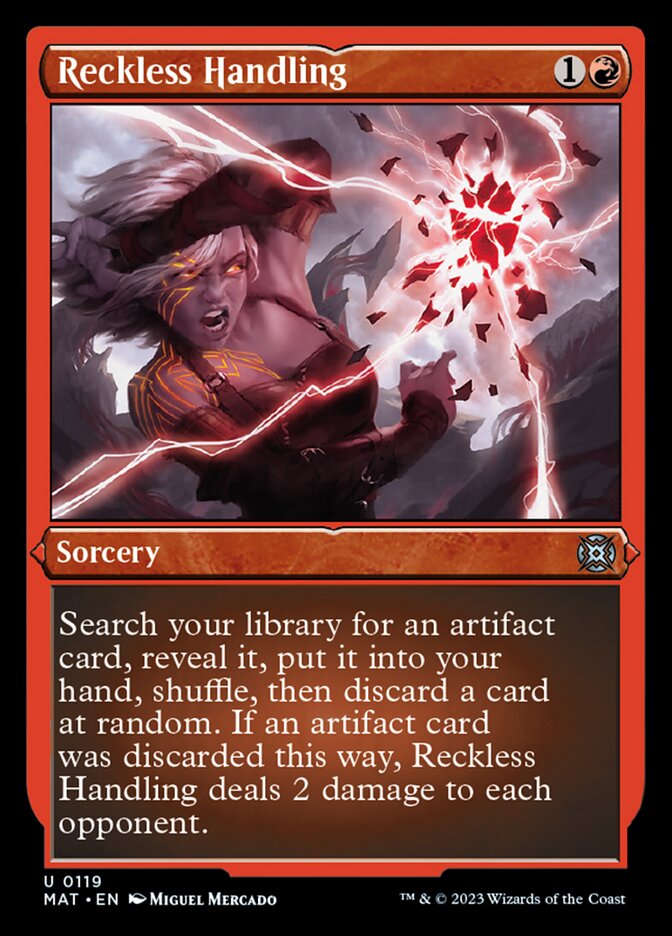Reckless Handling (Foil Etched) [March of the Machine: The Aftermath] | Jomio and Rueliete's Cards and Comics