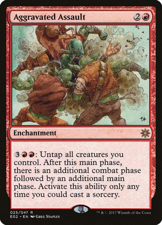 Aggravated Assault [Explorers of Ixalan] | Jomio and Rueliete's Cards and Comics