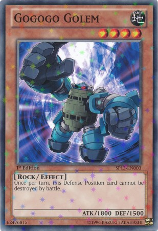Gogogo Golem [SP13-EN003] Starfoil Rare | Jomio and Rueliete's Cards and Comics