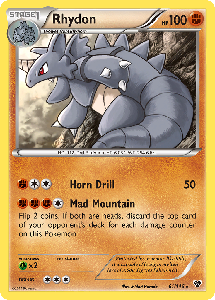Rhydon (61/146) [XY: Base Set] | Jomio and Rueliete's Cards and Comics