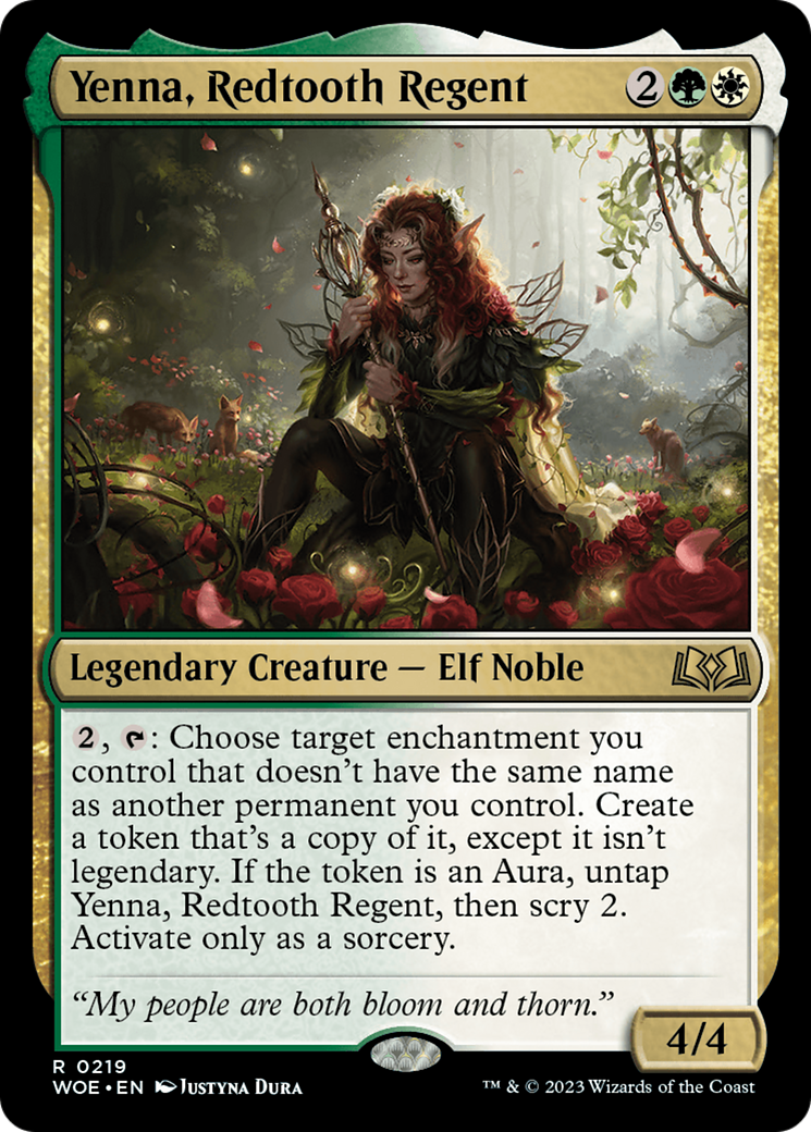 Yenna, Redtooth Regent [Wilds of Eldraine Prerelease Promos] | Jomio and Rueliete's Cards and Comics