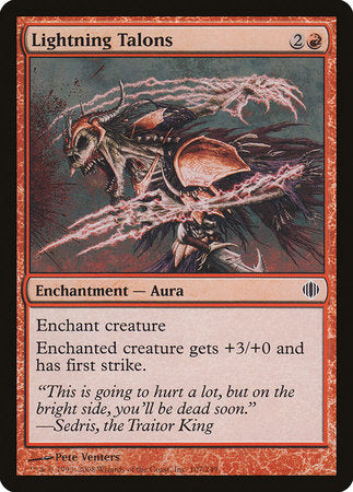 Lightning Talons [Shards of Alara] | Jomio and Rueliete's Cards and Comics