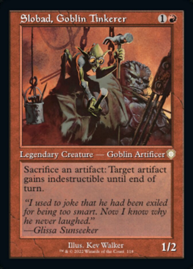 Slobad, Goblin Tinkerer (Retro) [The Brothers' War Commander] | Jomio and Rueliete's Cards and Comics