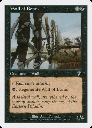 Wall of Bone [Seventh Edition] | Jomio and Rueliete's Cards and Comics