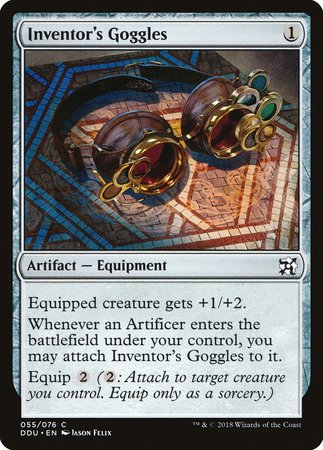Inventor's Goggles [Duel Decks: Elves vs. Inventors] | Jomio and Rueliete's Cards and Comics