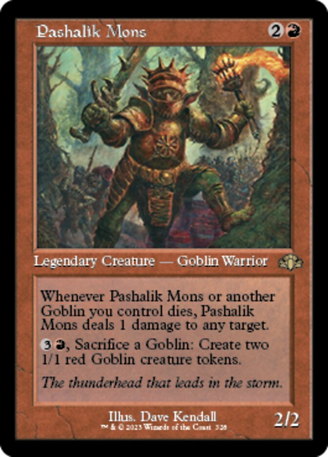 Pashalik Mons (Retro) [Dominaria Remastered] | Jomio and Rueliete's Cards and Comics