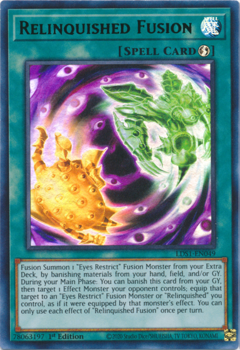 Relinquished Fusion (Green) [LDS1-EN049] Ultra Rare | Jomio and Rueliete's Cards and Comics