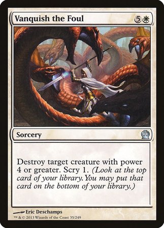 Vanquish the Foul [Theros] | Jomio and Rueliete's Cards and Comics