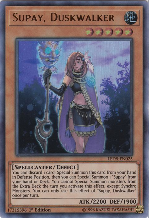 Supay, Duskwalker [LED5-EN025] Ultra Rare | Jomio and Rueliete's Cards and Comics