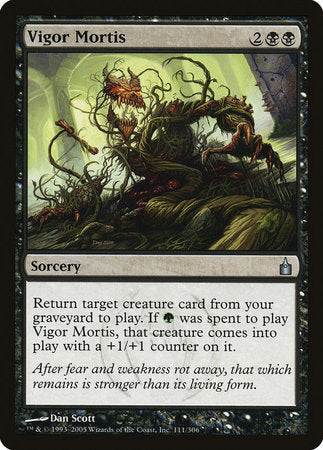 Vigor Mortis [Ravnica: City of Guilds] | Jomio and Rueliete's Cards and Comics