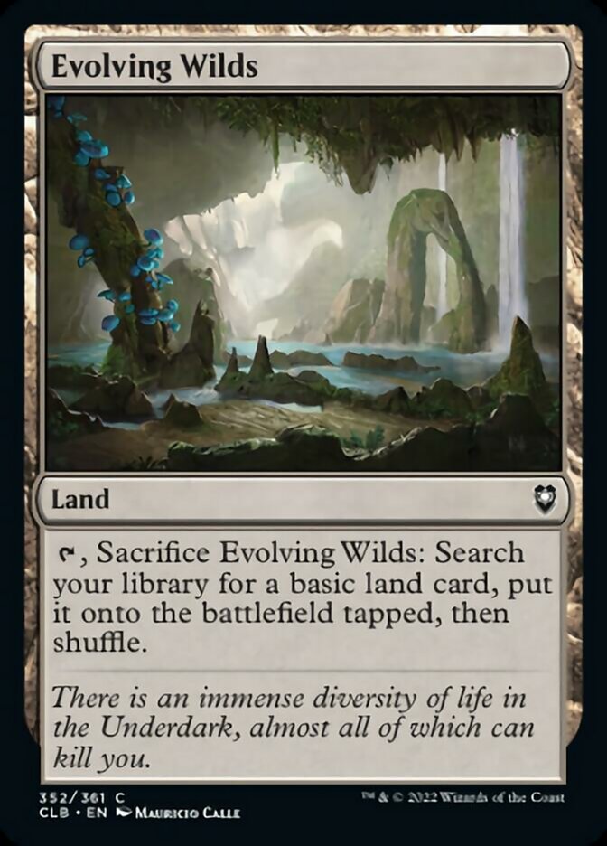 Evolving Wilds [Commander Legends: Battle for Baldur's Gate] | Jomio and Rueliete's Cards and Comics