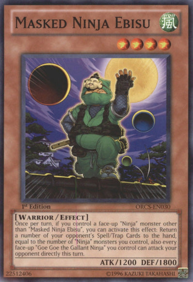 Masked Ninja Ebisu [ORCS-EN030] Common | Jomio and Rueliete's Cards and Comics