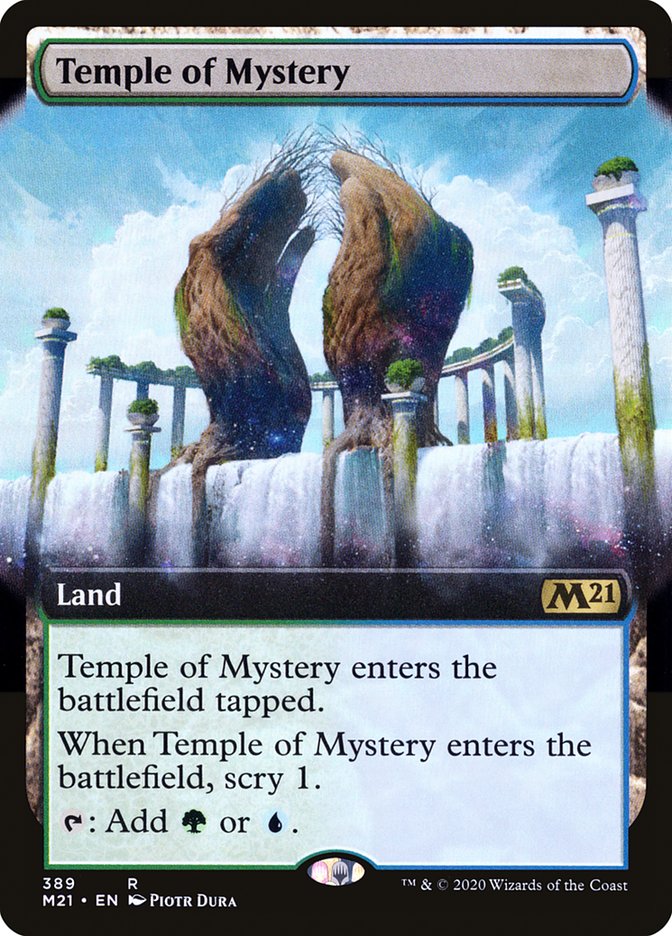 Temple of Mystery (Extended Art) [Core Set 2021] | Jomio and Rueliete's Cards and Comics