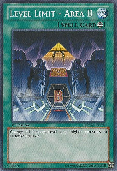Level Limit - Area B [LCYW-EN279] Common | Jomio and Rueliete's Cards and Comics
