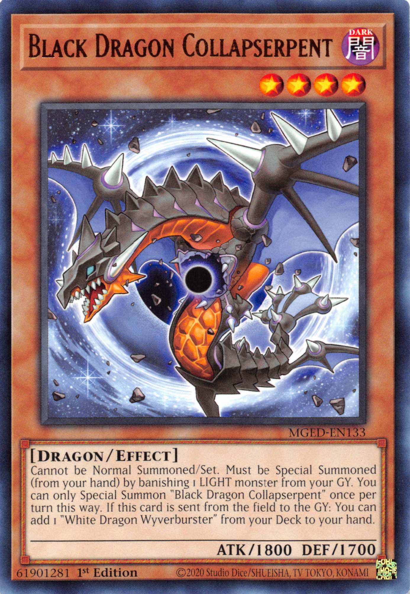 Black Dragon Collapserpent [MGED-EN133] Rare | Jomio and Rueliete's Cards and Comics