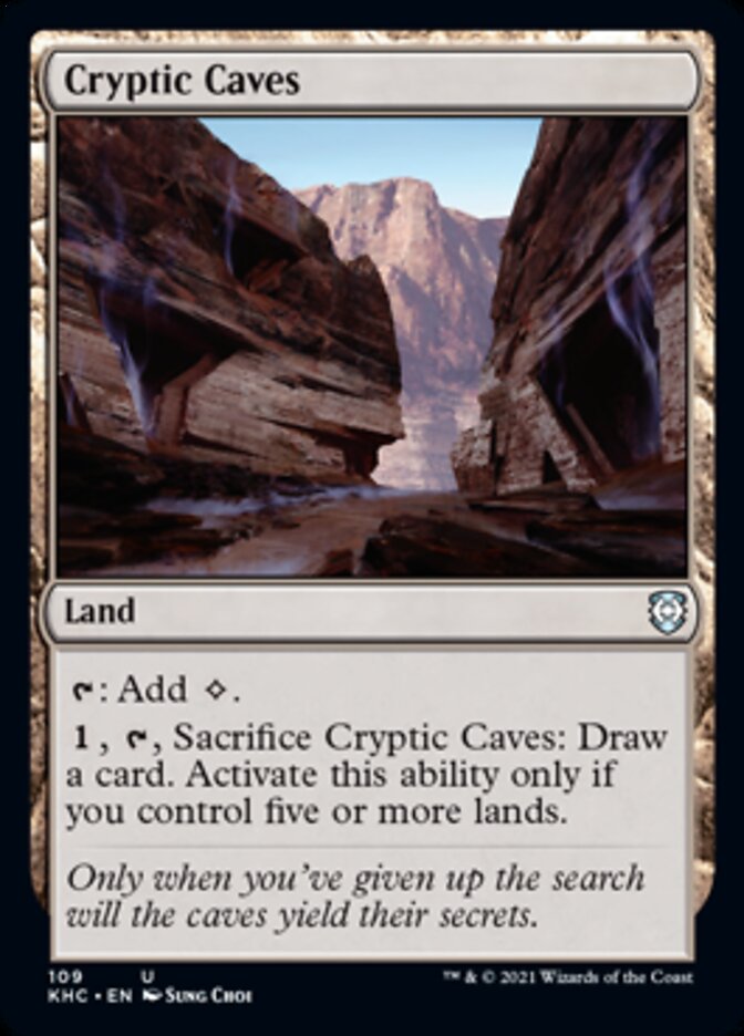 Cryptic Caves [Kaldheim Commander] | Jomio and Rueliete's Cards and Comics