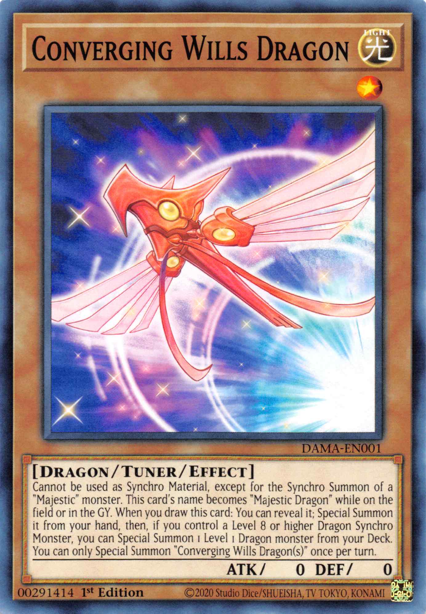 Convergging Wills Dragon [DAMA-EN001] Common | Jomio and Rueliete's Cards and Comics