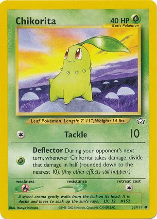 Chikorita (53/111) [Neo Genesis Unlimited] | Jomio and Rueliete's Cards and Comics