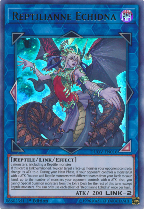 Reptilianne Echidna [DUOV-EN016] Ultra Rare | Jomio and Rueliete's Cards and Comics