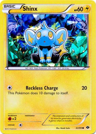 Shinx (43/99) (Cracked Ice Holo) (Blister Exclusive) [Black & White: Next Destinies] | Jomio and Rueliete's Cards and Comics