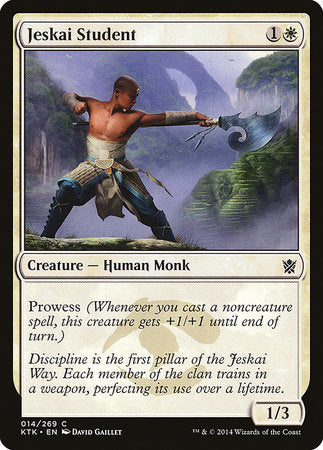 Jeskai Student [Khans of Tarkir] | Jomio and Rueliete's Cards and Comics