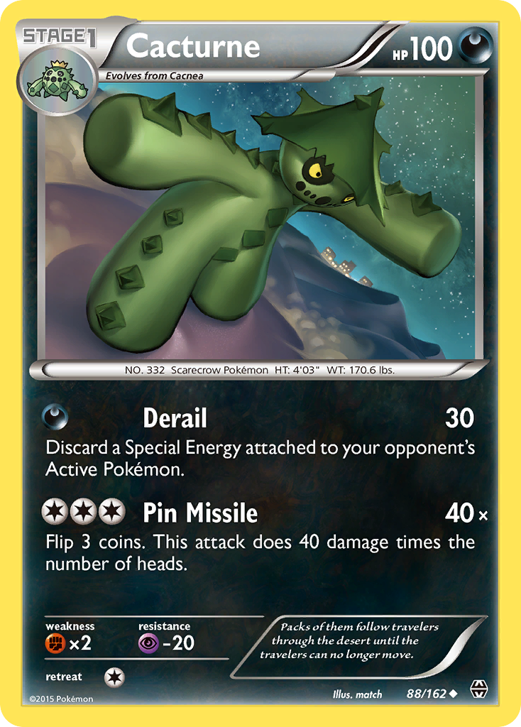 Cacturne (88/162) [XY: BREAKthrough] | Jomio and Rueliete's Cards and Comics