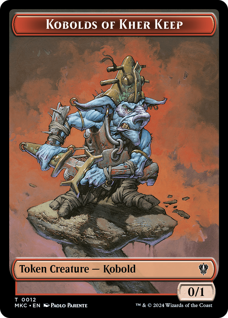 Gold // Kobolds of Kher Keep Double-Sided Token [Murders at Karlov Manor Commander Tokens] | Jomio and Rueliete's Cards and Comics