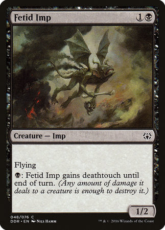 Fetid Imp [Duel Decks: Nissa vs. Ob Nixilis] | Jomio and Rueliete's Cards and Comics