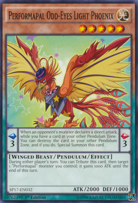 Performapal Odd-Eyes Light Phoenix [SP17-EN032] Common | Jomio and Rueliete's Cards and Comics