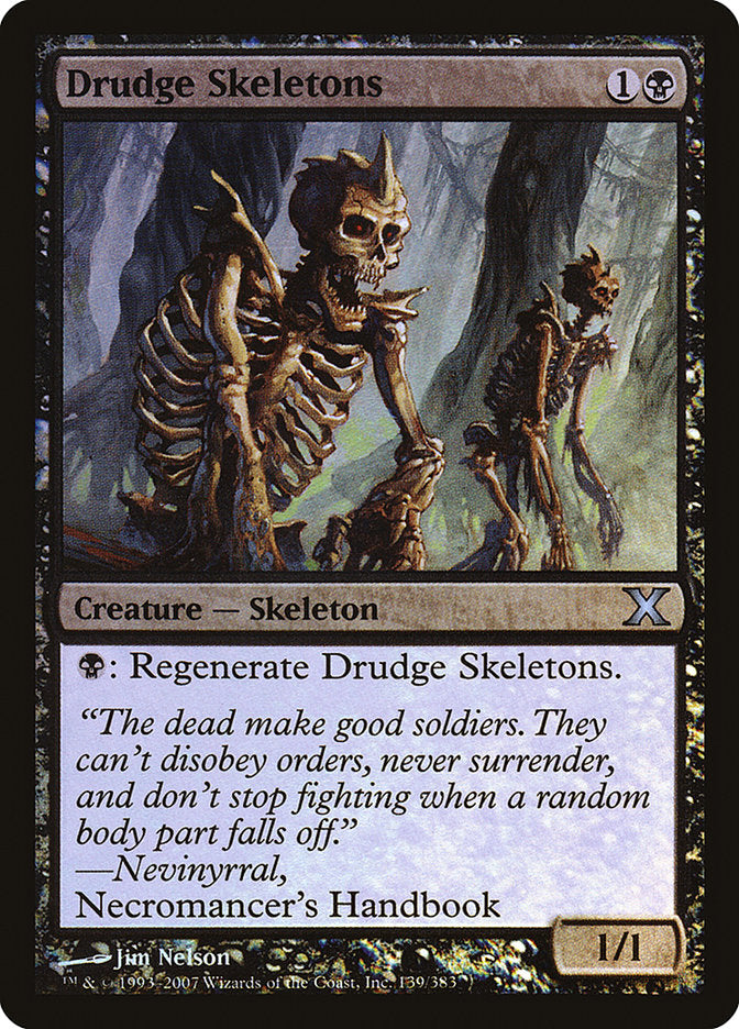 Drudge Skeletons (Premium Foil) [Tenth Edition] | Jomio and Rueliete's Cards and Comics