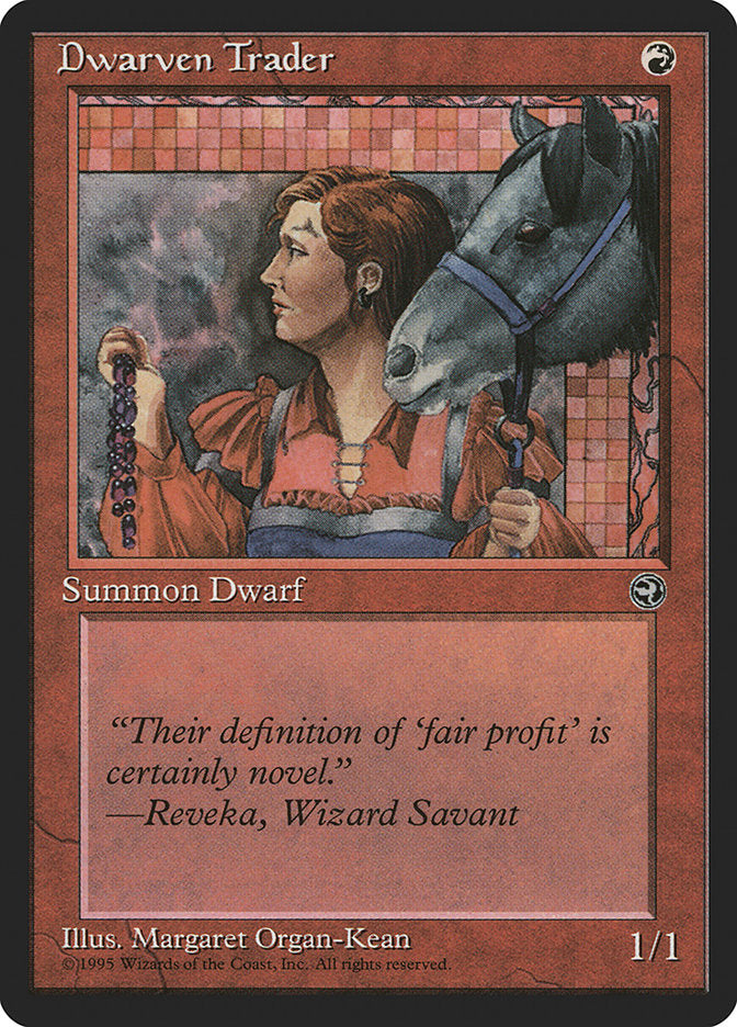 Dwarven Trader (Reveka Flavor Text) [Homelands] | Jomio and Rueliete's Cards and Comics