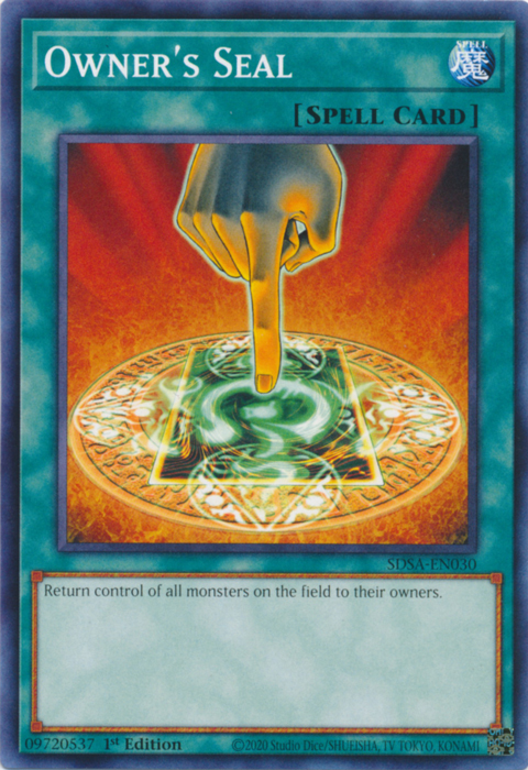 Owner's Seal [SDSA-EN030] Common | Jomio and Rueliete's Cards and Comics