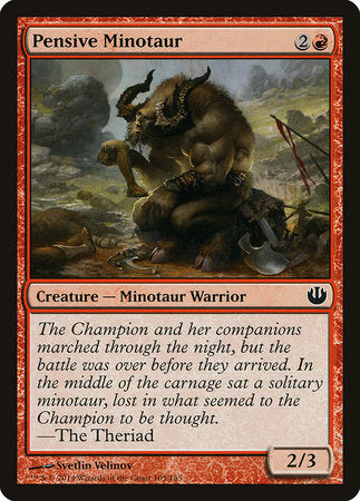 Pensive Minotaur [Journey into Nyx] | Jomio and Rueliete's Cards and Comics