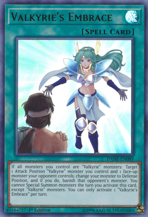 Valkyrie's Embrace [DANE-EN089] Ultra Rare | Jomio and Rueliete's Cards and Comics