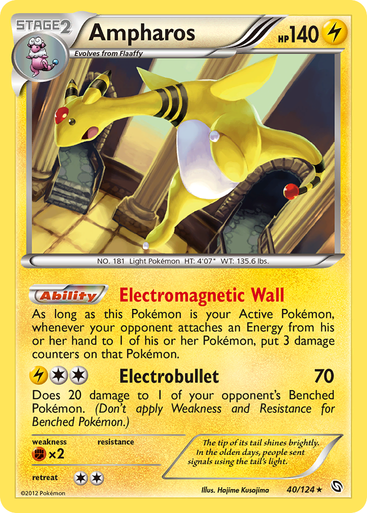 Ampharos (40/124) [Black & White: Dragons Exalted] | Jomio and Rueliete's Cards and Comics