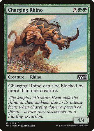 Charging Rhino [Magic 2015] | Jomio and Rueliete's Cards and Comics