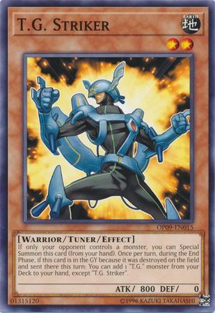 T.G. Striker [OP09-EN015] Common | Jomio and Rueliete's Cards and Comics