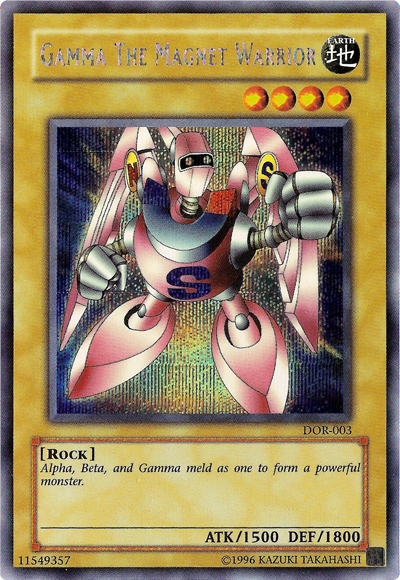 Gamma the Magnet Warrior [DOR-003] Secret Rare | Jomio and Rueliete's Cards and Comics