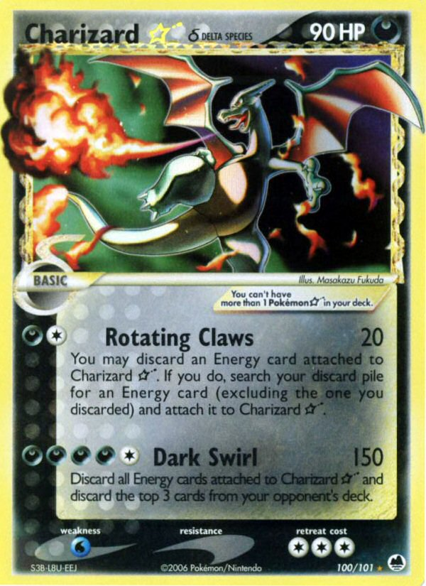 Charizard Star (100/101) (Delta Species) [EX: Dragon Frontiers] | Jomio and Rueliete's Cards and Comics