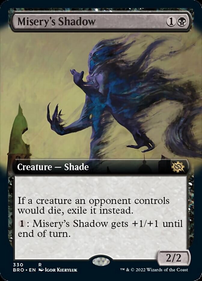 Misery's Shadow (Extended Art) [The Brothers' War] | Jomio and Rueliete's Cards and Comics