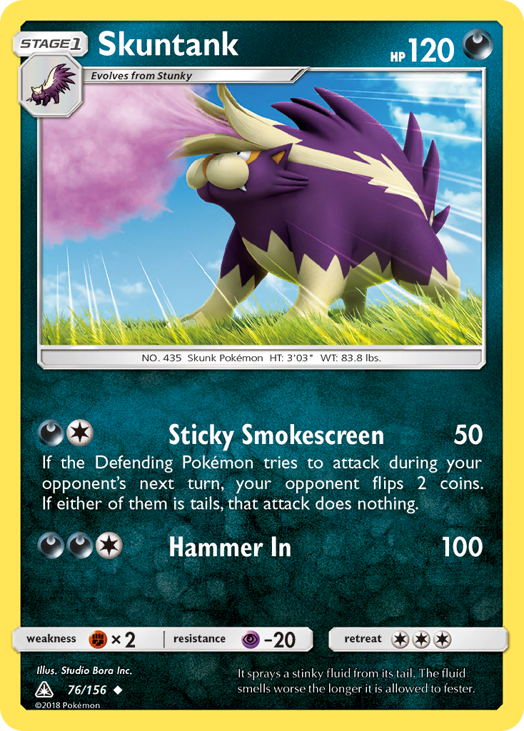 Skuntank (76/156) [Sun & Moon: Ultra Prism] | Jomio and Rueliete's Cards and Comics