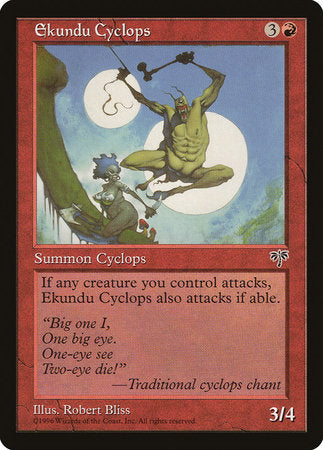 Ekundu Cyclops [Mirage] | Jomio and Rueliete's Cards and Comics