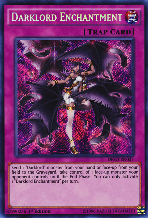 Darklord Enchantment [DESO-EN037] Secret Rare | Jomio and Rueliete's Cards and Comics