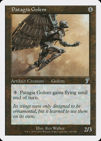 Patagia Golem [Seventh Edition] | Jomio and Rueliete's Cards and Comics